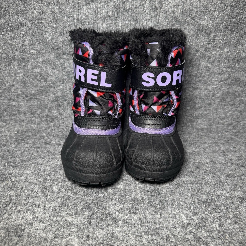 Sorel Snow Commander Girls Snow Boot Size‎ 6 Purple Dahlia/Groovy Pink